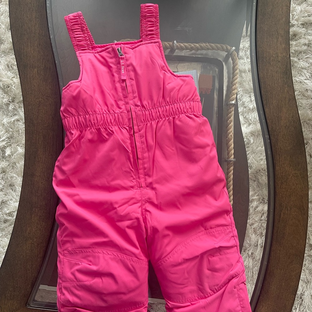 L.L. Bean girls toddler snow bib